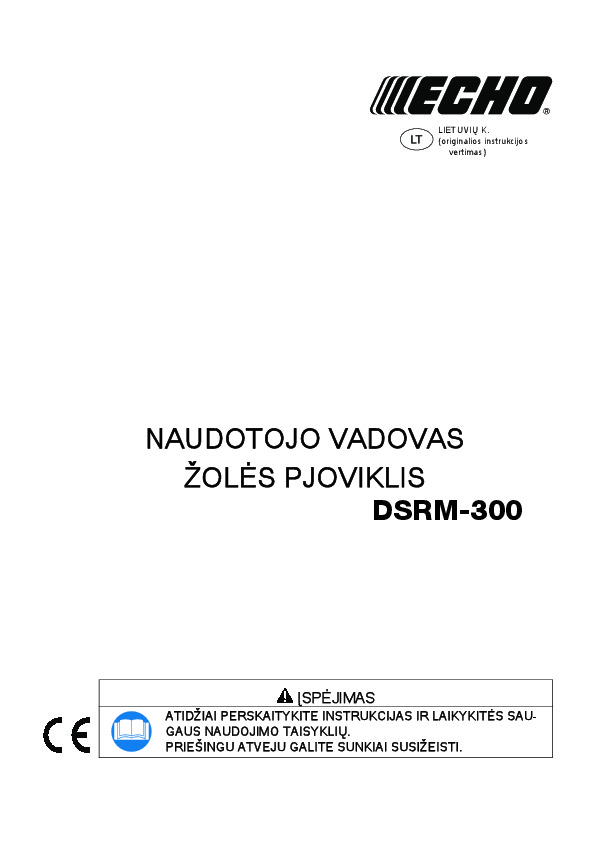 Operating manual for DSRM-300
